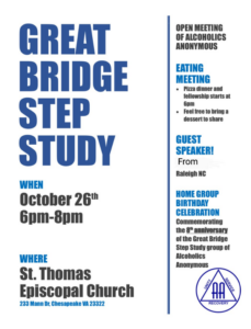 Great Bridge Step Study Eating Meeting